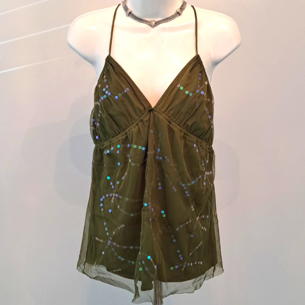 bebe Sequins Top